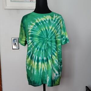 Vibrant Green Tie-Dye Shirt